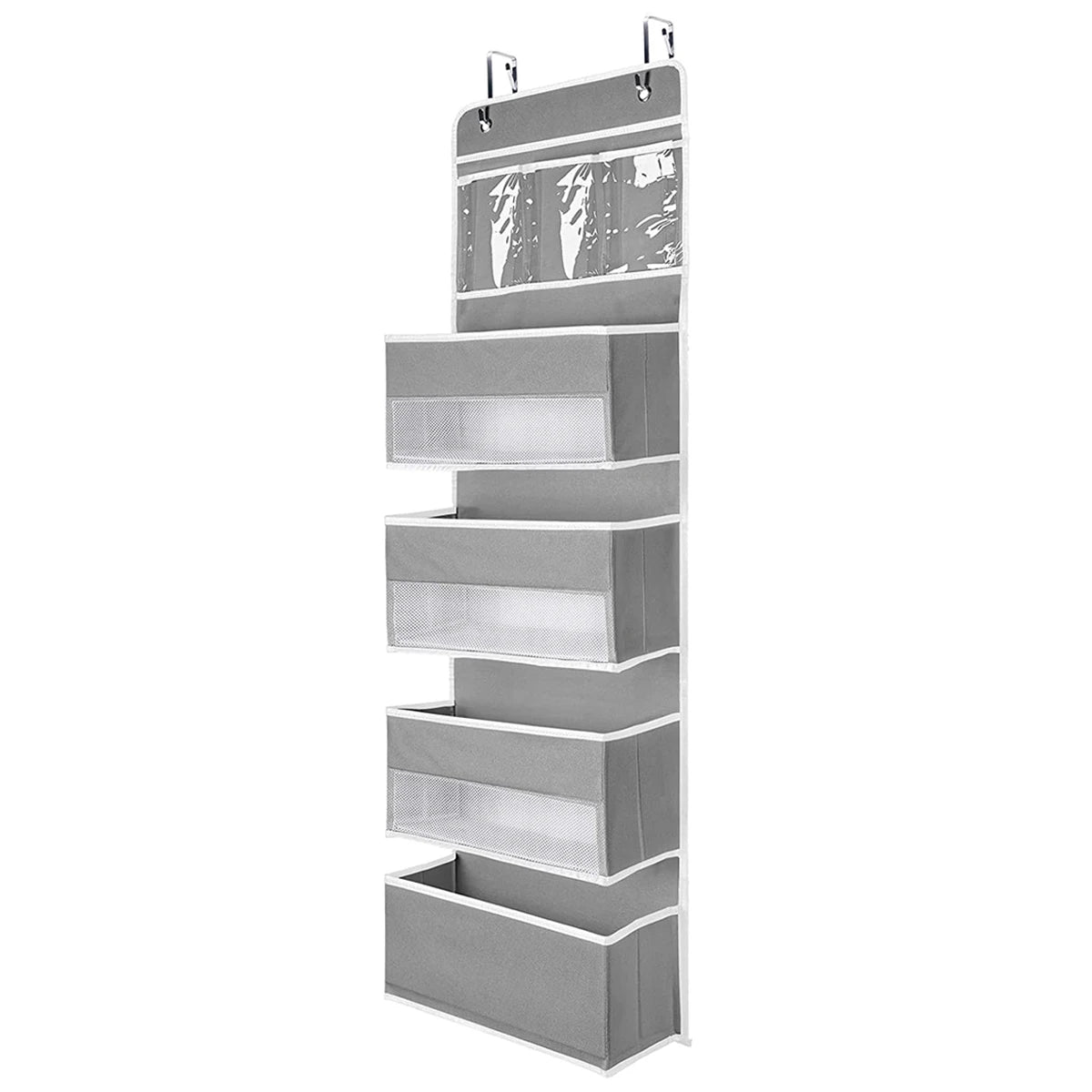 Over the Door Hanging Organizer 1/3/4/5 Large Pockets Over The Door Wall Mount Wall Mount Storage Hooks Bathroom Dorm Clothes - Ceenaz Store