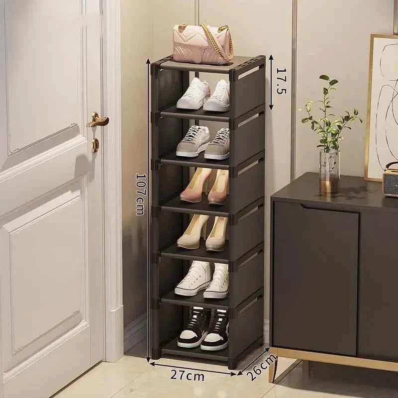 Multiple Layers Shoe Organizer Shoe Rack Organizer Space Saving Rack For Wall Corner Stackable Shelf  Adjustable Saving Cabinet