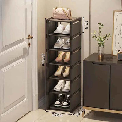 Multiple Layers Shoe Organizer Shoe Rack Organizer Space Saving Rack For Wall Corner Stackable Shelf  Adjustable Saving Cabinet