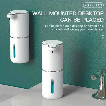 Automatic Foam Soap Dispenser Bathroom Smart Washing Hand Machine With USB Charging White ABS Material