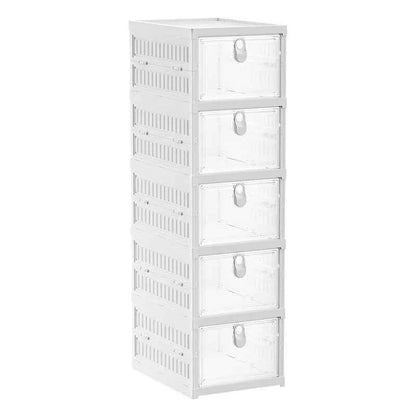 Free Installation Folding Shoe Box Storage Rack, Transparent Shoe Rack Storage Box, Multi-layer Integrated Shoe Cabinet