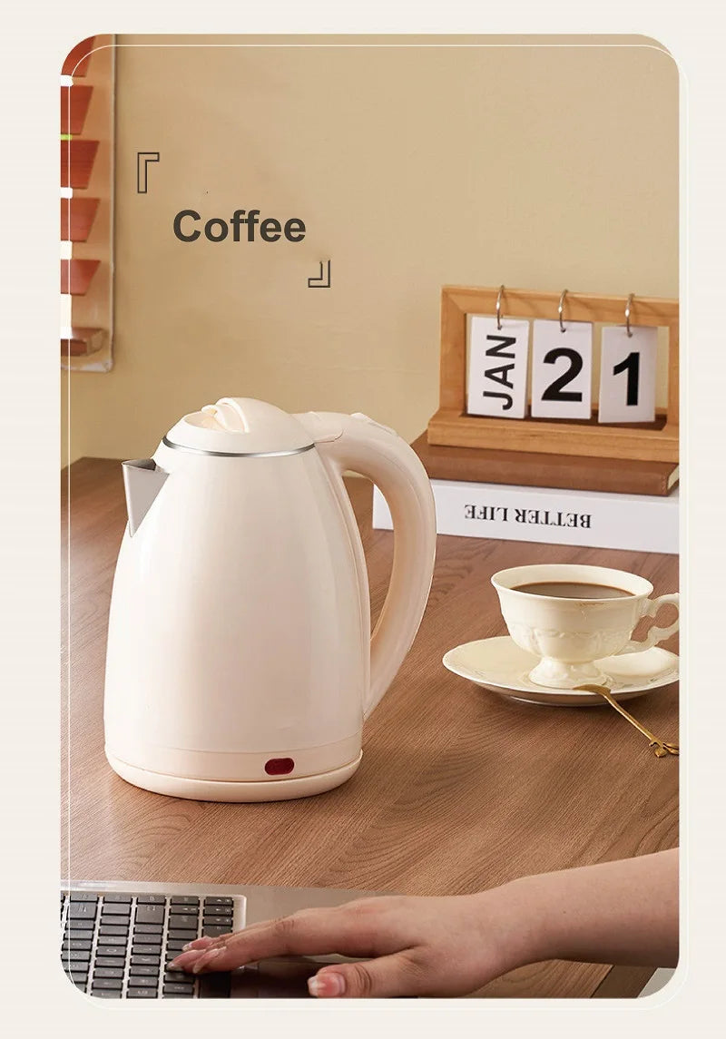 1.8L Household Electric Kettle Large Capacity 304 Stainless Steel Quick Kettle Teapot Automatic Thermos Pot Kitchen Tools 1500W - Ceenaz Store