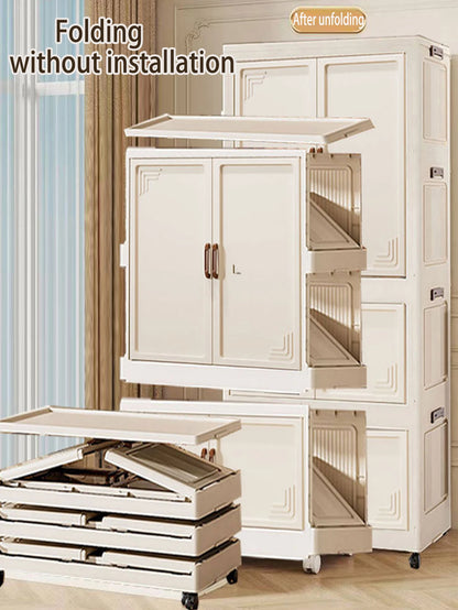 Multi-specification Large Capacity Wardrobe Foldable Easy Install Clothes Storage Cabinet  Organizer for Home - Ceenaz Store