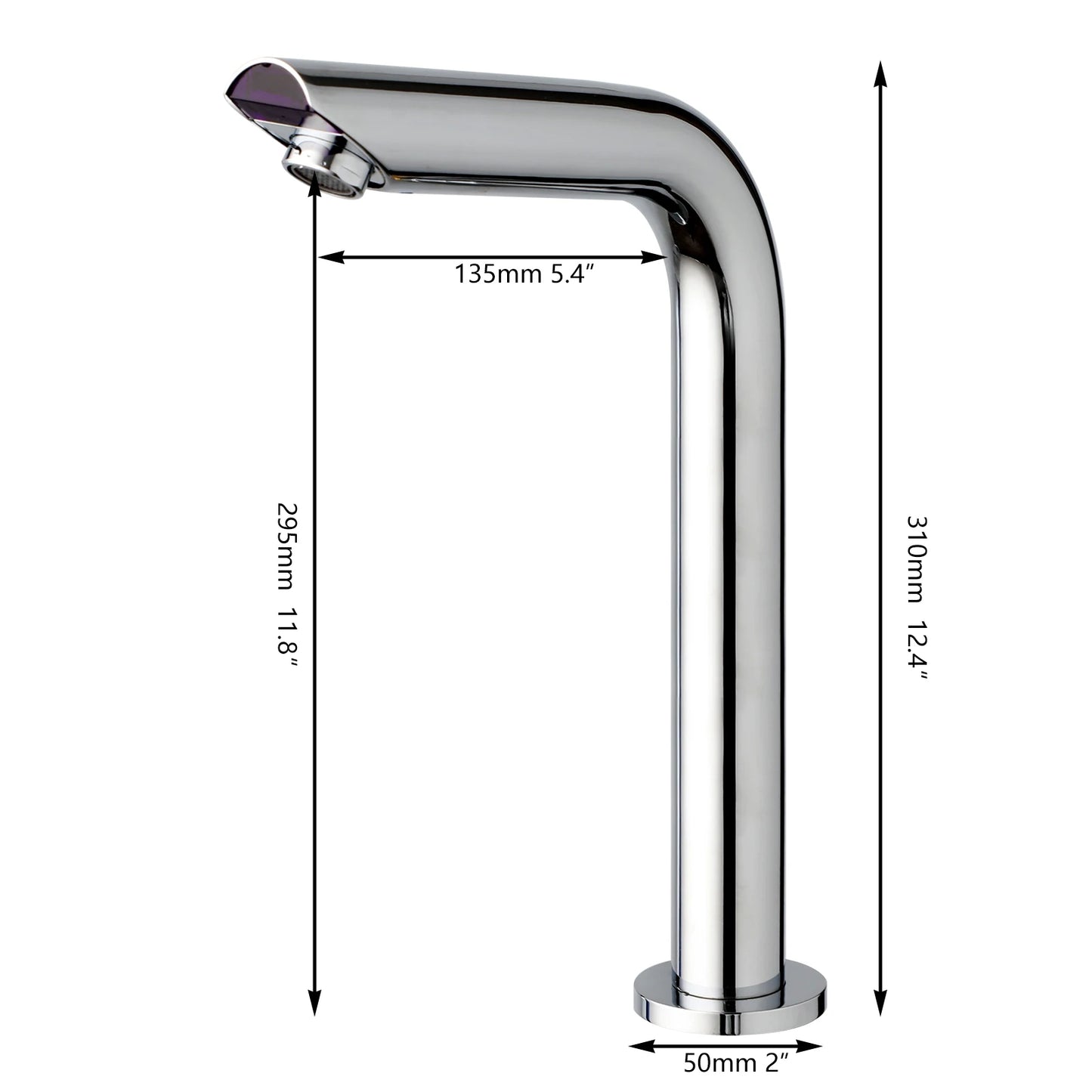 JIENI Smart Bathroom Faucet Chrome Inductive Washbasin Faucets Stream Deck Mounted Touchless Sensor Hot And Cold Mixer Tap - Ceenaz Store