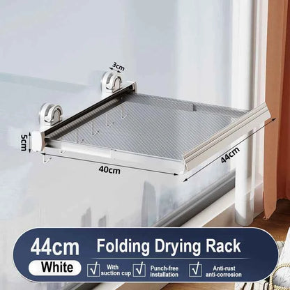 Bathroom Folding Storage Shelf Wall Mounted Aluminum Alloy Retractable Clothes Drying Holder Socks Clothing Drying Rack Hanger