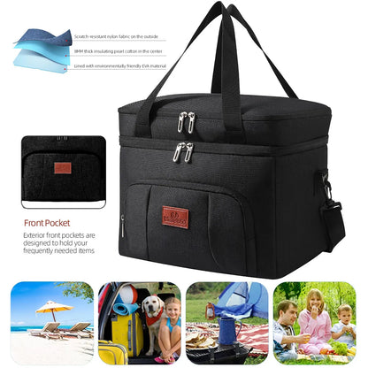 Thermal Insulated Cool Bag Picnic Adult Kids Food Storage Lunch Box UK - Ceenaz Store