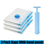 1/3/5Pcs Vacuum Storage Bags with Hand Pump for Comforters Clothes Pillow Bedding Blanket Storage Saver 80% More Compression - Ceenaz Store