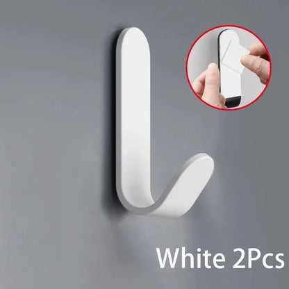 Self Adhesive Strong Wall Organizer Hook Behinddoor Key Cloth Hanger Hook Bathroom Robe Towel Holder Rack Kitchen Home Organizer - Ceenaz Store