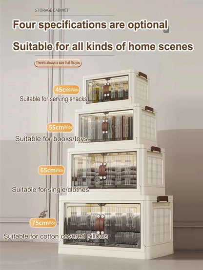 Large Capacity Multifunction Folding Storage Cabinet Dustproof Wardrobe Closet Organizer Easy-to-Install Storage Boxes