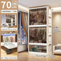 Multifunction Folding Storage Cabinet Dustproof Wardrobe Sundries Cabinet Closet Organizer Locker Storage Box - Ceenaz Store