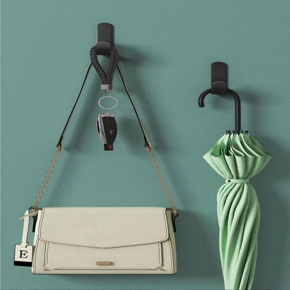 Self Adhesive Strong Wall Organizer Hook Behinddoor Key Cloth Hanger Hook Bathroom Robe Towel Holder Rack Kitchen Home Organizer - Ceenaz Store