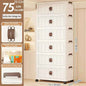 Large Capacity Multifunction Folding Storage Cabinet Dustproof Wardrobe Closet Organizer Easy-to-Install Storage Boxes