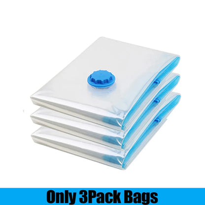 1/3/5Pcs Vacuum Storage Bags with Hand Pump for Comforters Clothes Pillow Bedding Blanket Storage Saver 80% More Compression - Ceenaz Store