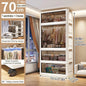 Multifunction Folding Storage Cabinet Dustproof Wardrobe Sundries Cabinet Closet Organizer Locker Storage Box - Ceenaz Store