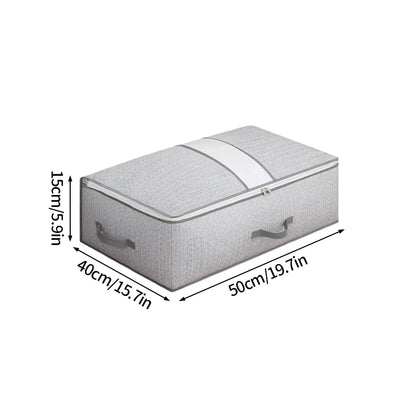 Large Clothes Storage Bag Under Bed Foldable Quilt Clothes Storage Bag Bedroom Dormitory Wardrobe Quilt Organizer Bag 이불정리함 - Ceenaz Store