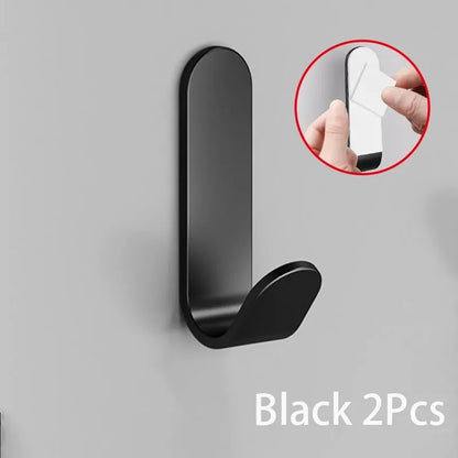 Self Adhesive Strong Wall Organizer Hook Behinddoor Key Cloth Hanger Hook Bathroom Robe Towel Holder Rack Kitchen Home Organizer - Ceenaz Store