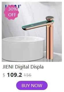 JIENI Smart Bathroom Faucet Chrome Inductive Washbasin Faucets Stream Deck Mounted Touchless Sensor Hot And Cold Mixer Tap