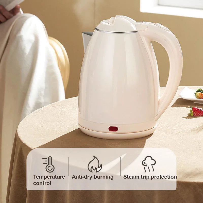 1.8L Household Electric Kettle Large Capacity 304 Stainless Steel Quick Kettle Teapot Automatic Thermos Pot Kitchen Tools 1500W - Ceenaz Store