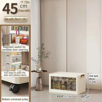 Large Capacity Multifunction Folding Storage Cabinet Dustproof Wardrobe Closet Organizer Easy-to-Install Storage Boxes