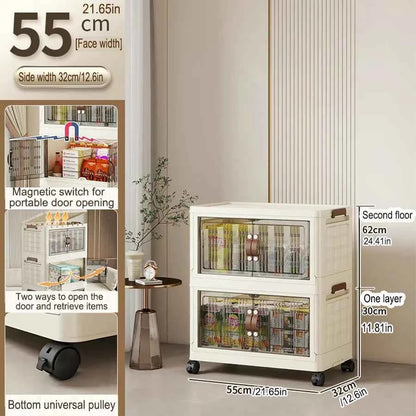 Large Capacity Multifunction Folding Storage Cabinet Dustproof Wardrobe Closet Organizer Easy-to-Install Storage Boxes