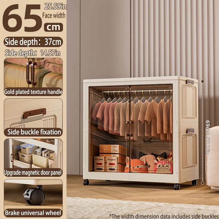 Multi-specification Large Capacity Wardrobe Foldable Easy Install Clothes Storage Cabinet  Organizer for Home - Ceenaz Store
