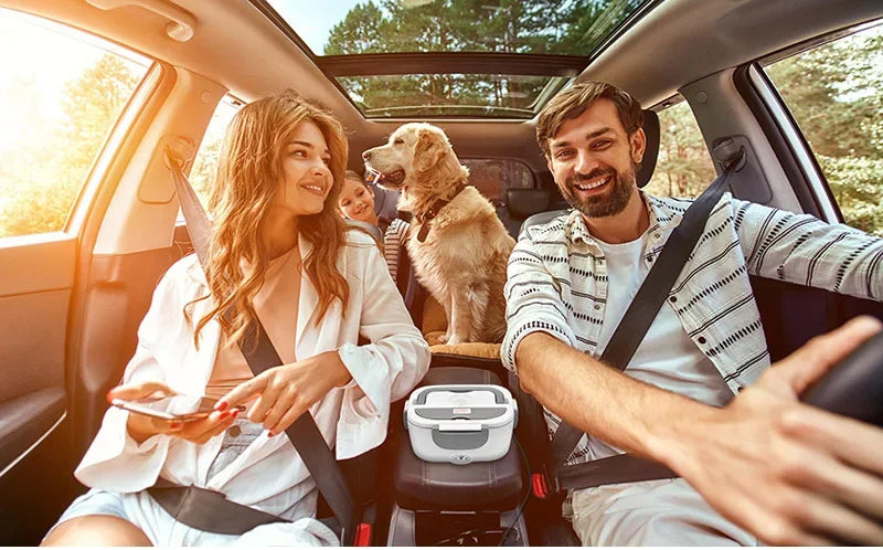 Stainless Steel 12V 24V Electric Heating Lunch Box Car Truck Drivers Picnic Camping Portable Thermostatic Food Warmer Container - Ceenaz Store