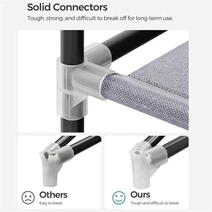 2025 New Upgraded Wardrobe 65 Inch Portable Cabinet Large Clothes Closet with Storage Shelves and Side Pocket Clothes Organizer