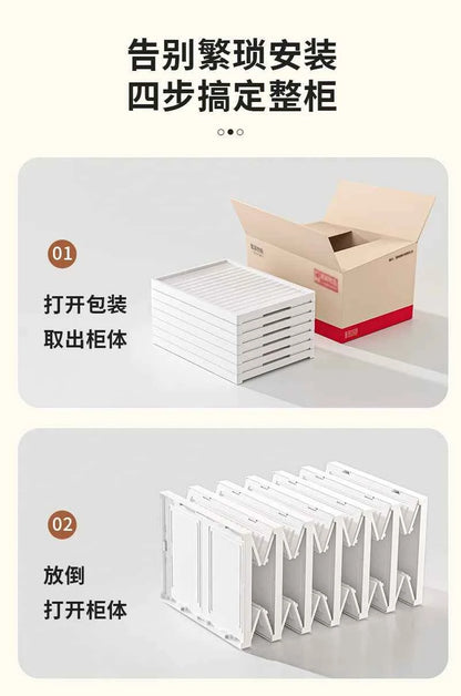 Free Installation Folding Shoe Box Storage Rack, Transparent Shoe Rack Storage Box, Multi-layer Integrated Shoe Cabinet