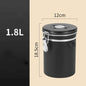 304 Stainless Steel Coffee Canister Coffee Bean Storage Airtight Containers with Date with Spoon Vent Valve Kitchen Food Storage Jar