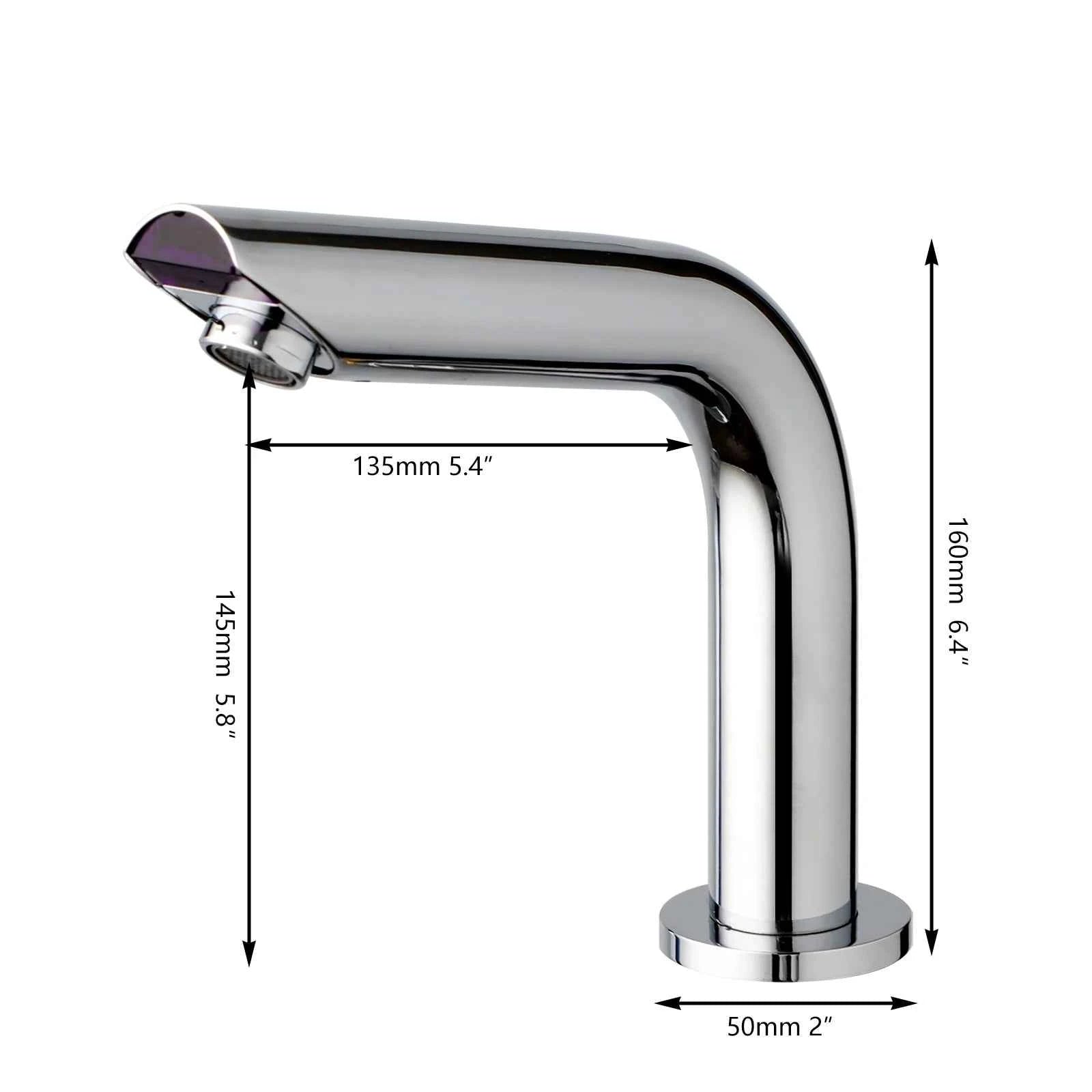 JIENI Smart Bathroom Faucet Chrome Inductive Washbasin Faucets Stream Deck Mounted Touchless Sensor Hot And Cold Mixer Tap