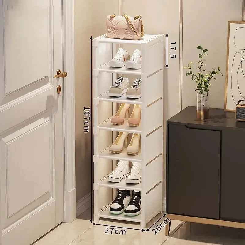 Multiple Layers Shoe Organizer Shoe Rack Organizer Space Saving Rack For Wall Corner Stackable Shelf  Adjustable Saving Cabinet