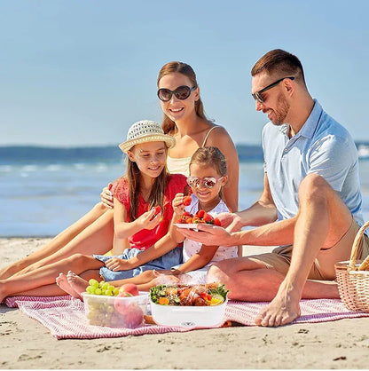 Stainless Steel 12V 24V Electric Heating Lunch Box Car Truck Drivers Picnic Camping Portable Thermostatic Food Warmer Container - Ceenaz Store