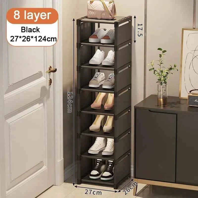 Multiple Layers Shoe Organizer Shoe Rack Organizer Space Saving Rack For Wall Corner Stackable Shelf  Adjustable Saving Cabinet