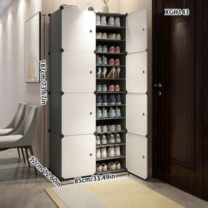 Shoe Cabinet Home Entrance Entrance Cabinet Balcony Locker Plastic Assembly Economical Large Capacity Simple Modern Shoe Rack