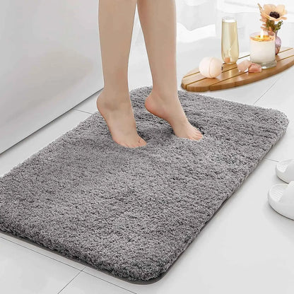 Water absorbtion anti slip bathroom mat thickened bathroom carpet long hair carpet machine washable durable toilet mat