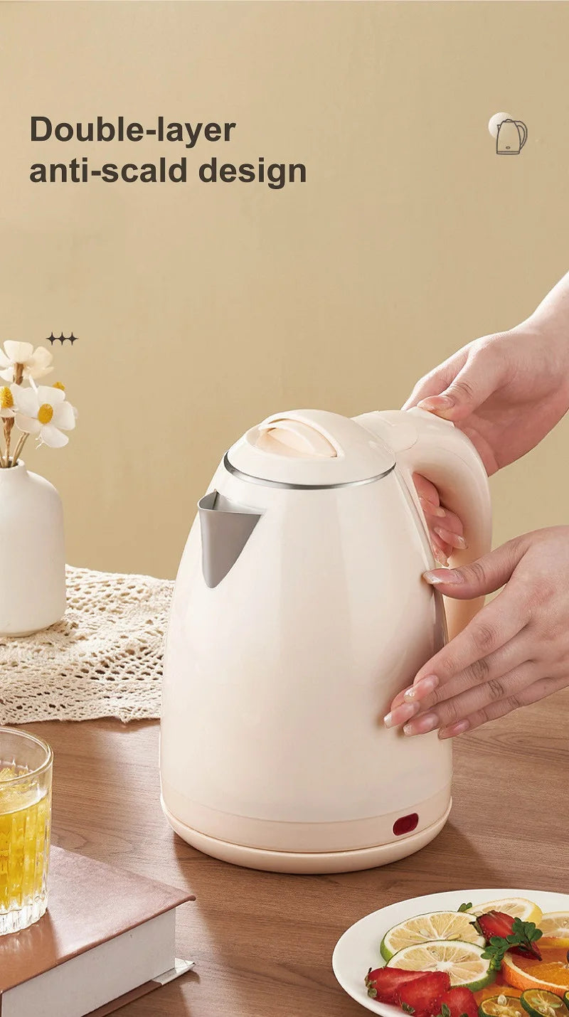 1.8L Household Electric Kettle Large Capacity 304 Stainless Steel Quick Kettle Teapot Automatic Thermos Pot Kitchen Tools 1500W - Ceenaz Store