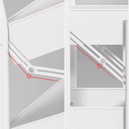 Folding Storage Trolley Rack Kitchen Bathroom Multi Storey Snacks Shelving Bedroom Mobile Trolley Storage Rack Organizer Carts - Ceenaz Store