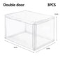 1-3 PCS Transparent Magnetic Acrylic Shoe Box for AJ Sneakers Drop-Front Display Case  Anti-Yellowing Shoe Storage Organizer - Ceenaz Store