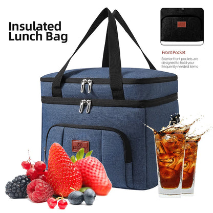 Thermal Insulated Cool Bag Picnic Adult Kids Food Storage Lunch Box UK - Ceenaz Store