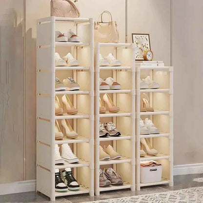 Multiple Layers Shoe Organizer Shoe Rack Organizer Space Saving Rack For Wall Corner Stackable Shelf  Adjustable Saving Cabinet