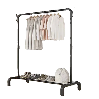 Thiened Sturdy Floor-Mounted Clothes Drng Ra Bedroom Balcony Iron Clothes Hanger Holder Portable Dormi Storage Orga... - Ceenaz Store