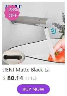 JIENI Smart Bathroom Faucet Chrome Inductive Washbasin Faucets Stream Deck Mounted Touchless Sensor Hot And Cold Mixer Tap