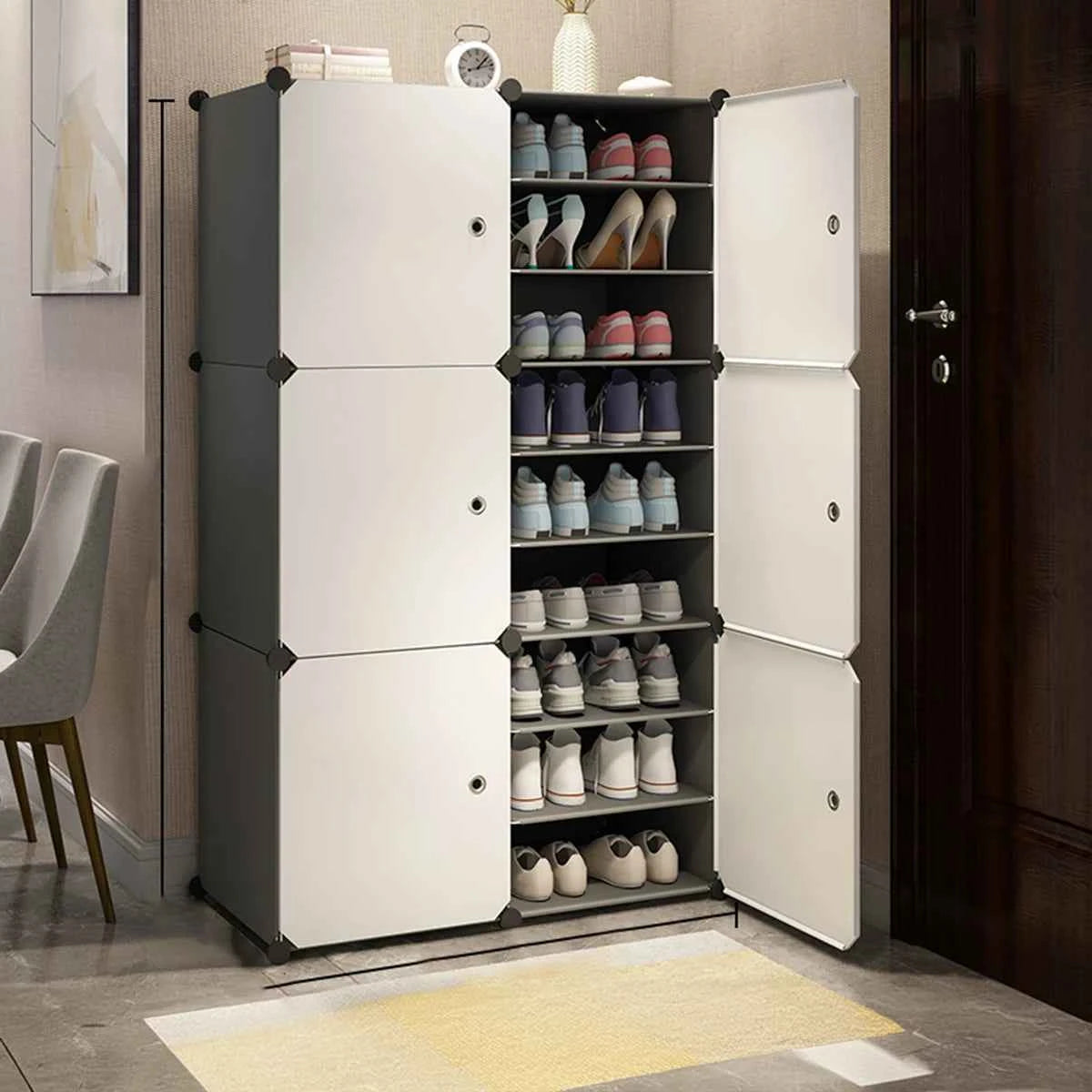 Shoe Cabinet Home Entrance Entrance Cabinet Balcony Locker Plastic Assembly Economical Large Capacity Simple Modern Shoe Rack