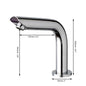 JIENI Smart Bathroom Faucet Chrome Inductive Washbasin Faucets Stream Deck Mounted Touchless Sensor Hot And Cold Mixer Tap
