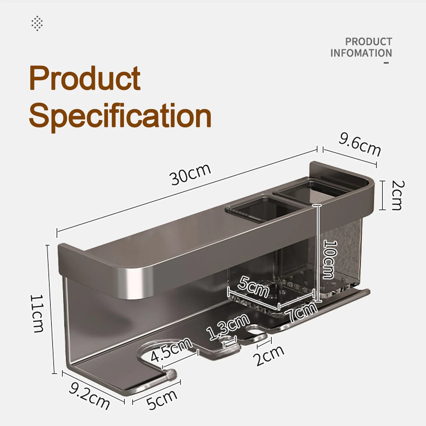 Hair Dryer Holder Wall Dryer Cradle Straightener Stand Hairdryer Organizer Box Toilet Blower Holder Shelf Bathroom Accessories - Ceenaz Store