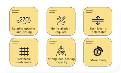 Detachable Rotating Storage Rack Kitchen Floor Multi-layer Shelf Multi-functional Living Room Snack Storage Rack Trolley Rack