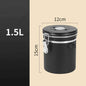 304 Stainless Steel Coffee Canister Coffee Bean Storage Airtight Containers with Date with Spoon Vent Valve Kitchen Food Storage Jar