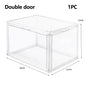 1-3 PCS Transparent Magnetic Acrylic Shoe Box for AJ Sneakers Drop-Front Display Case  Anti-Yellowing Shoe Storage Organizer - Ceenaz Store