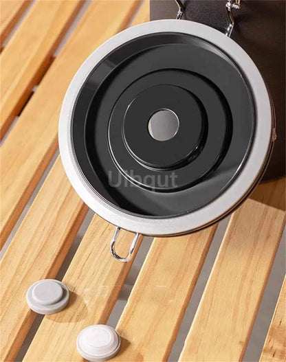 304 Stainless Steel Coffee Canister Coffee Bean Storage Airtight Containers with Date with Spoon Vent Valve Kitchen Food Storage Jar