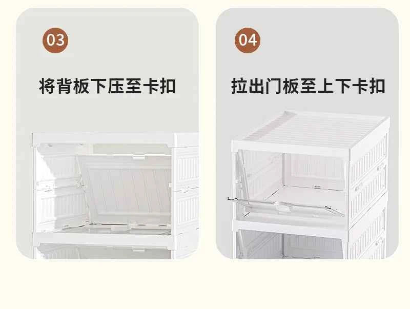 Free Installation Folding Shoe Box Storage Rack, Transparent Shoe Rack Storage Box, Multi-layer Integrated Shoe Cabinet